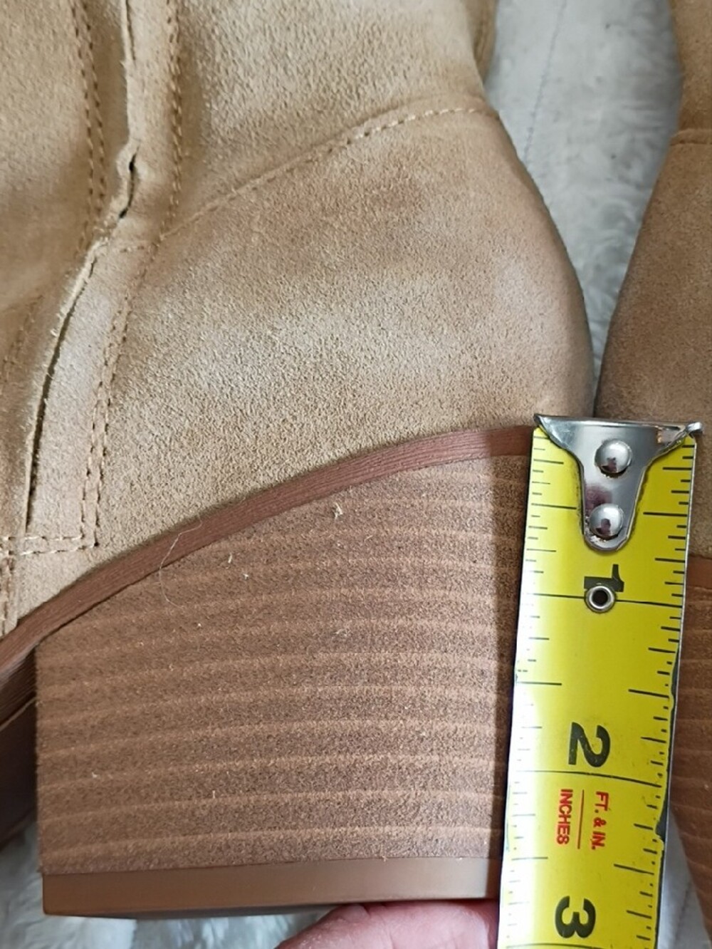 New Sam Edelman Woods Tan Suede Mid-Calf Western Boots - Size 8 - Picture 9 of 16